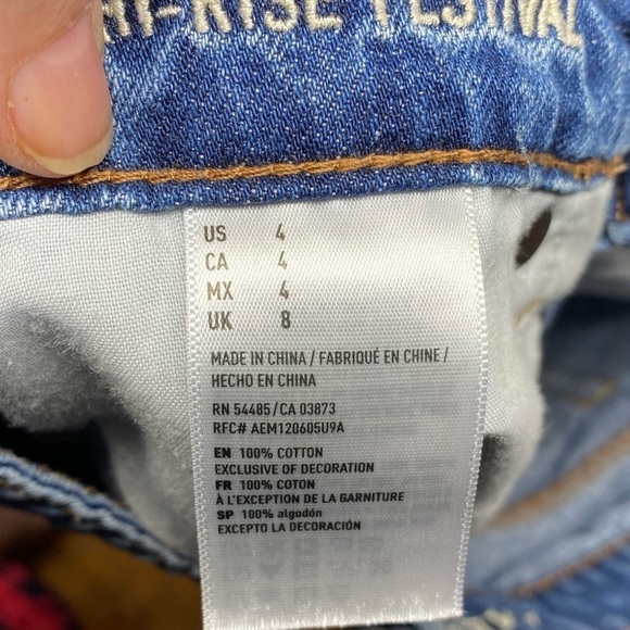 American Eagle High Rise Vintage Festival Shorts - Picture 7 of 8